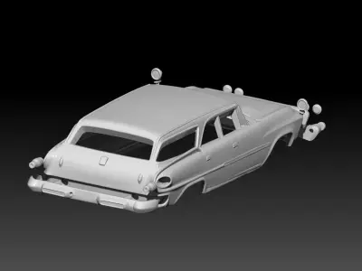 Dodge Polara Station Wagon Body Kit 3D print model