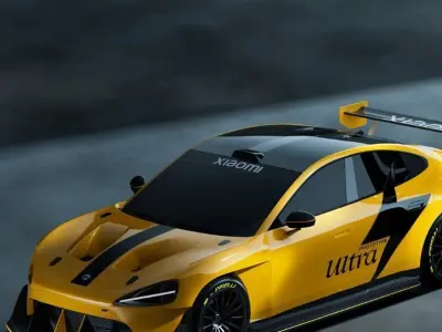 xiaomi su7 ultra Low-poly 3D model