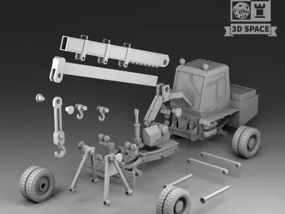 lifting crane 3D print model