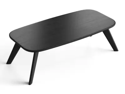 Wooden coffee table 3D model purchase