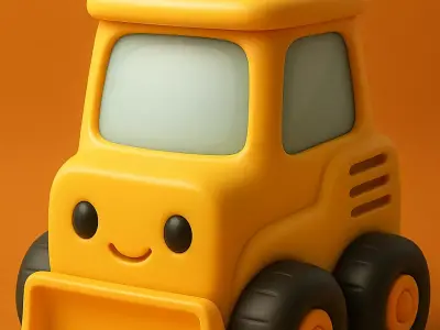 Happy Little Digger 3D print model