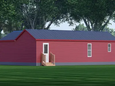 Rustic American Farmhouse Design  Traditional Country House 3D 3D model purchase