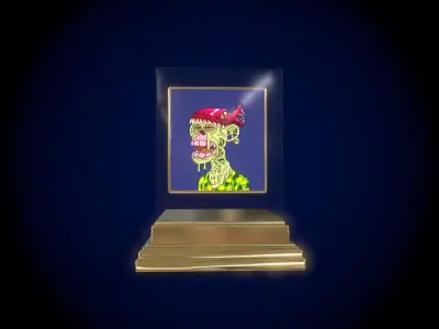 Mutant Ape 3 Gold Club Low-poly 3D model