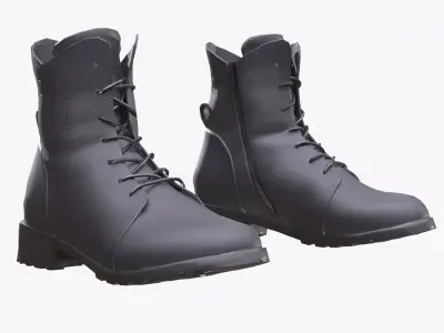Boots 111 - All MH Bodies - UE5 Skeletons - Rigged Low-poly 3D model