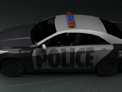 Cadillac CTS Low-poly 3D model