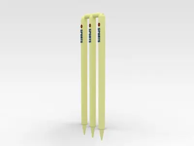 Cricket Wickets 3D model