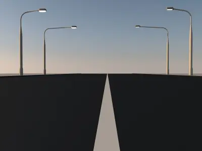 Street Lights 3D model