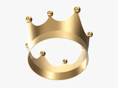Gold crown 04 3D model