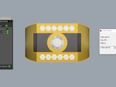 Mens ring 3D print model 2