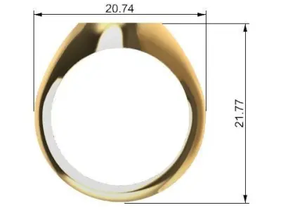 Star woman ring Anillo mujer de estrella 3D print model