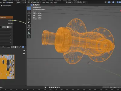 Chrisking Hub for Mountain bike Low-poly 3D model
