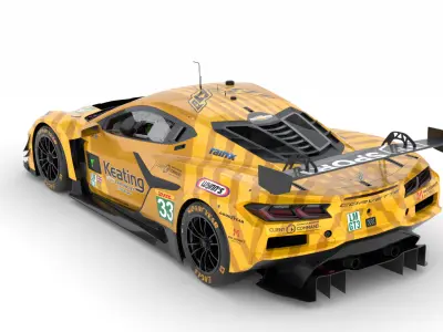 Corvette Z06 GT3 R LMGT3 2025 3D model