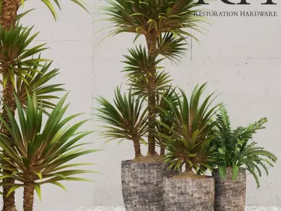 Restoration Hardware corso planter 3D model
