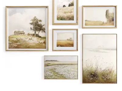 Minimal Photo Frame Set - 17 Low-poly 3D model