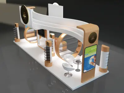 Booth Exhibition Stand a325b 3D model