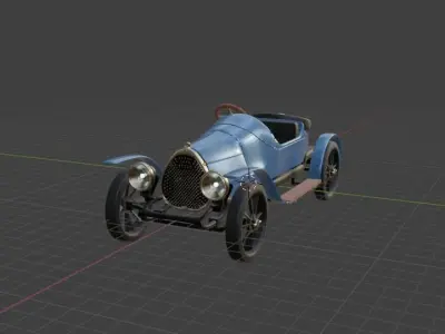 1913 Bugatti Type 22 Torpedo Free 3D print model
