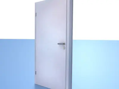 Room Door Low-poly 3D model