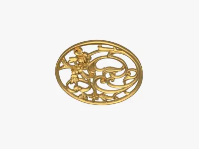 Classic decor ornament 206 3D model