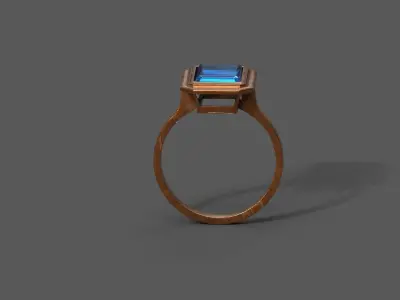 High-Quality 3D Ring Model Low-poly 3D model