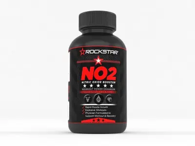 Rockstar N02 Nitric Oxide Supplement 3D model