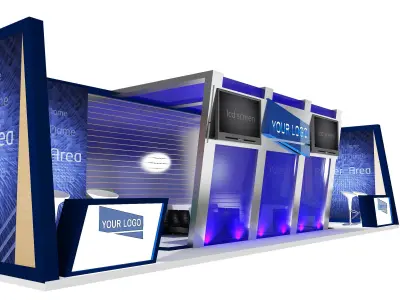  Booth Exhibition Stand a431a 3D model