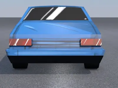 Low poly Cars car simulator Low-poly 3D model
