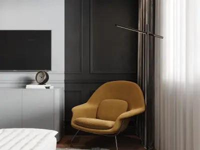 Bedroom interior scenes 3D model order
