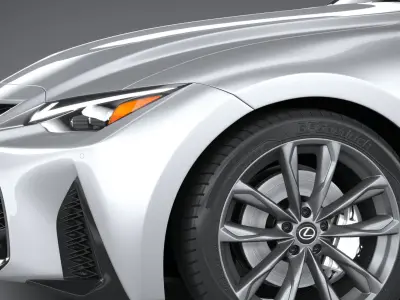 Lexus IS F-Sport 2021 3D model
