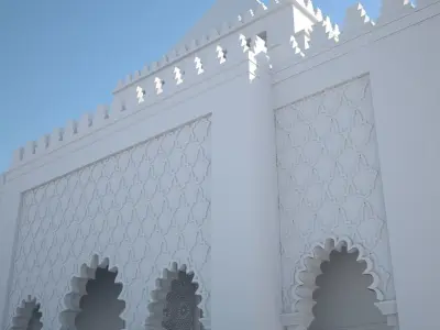 Mausoleum of Mohammed V 3D 3D model