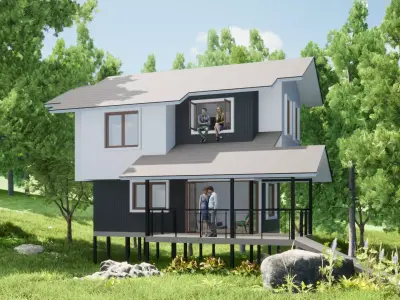 012Smallhouse2f46m2 3D model