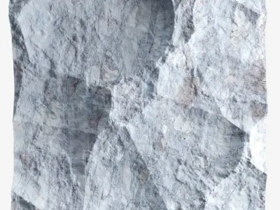 312-RockPanel piece of rock 3D model