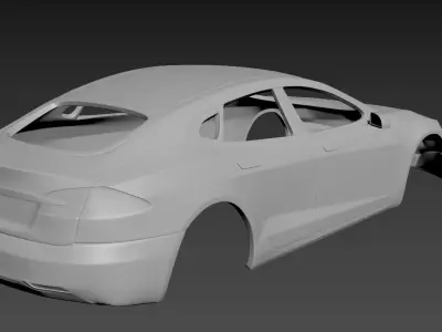 Tesla Model S Body for print 3D print model