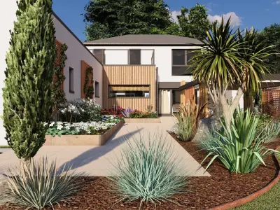 Modern Minimalist Villa 3D model buy