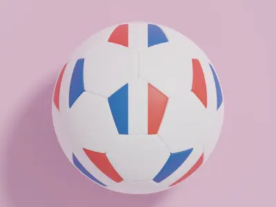 Flag Soccer Ball Collection 3D model