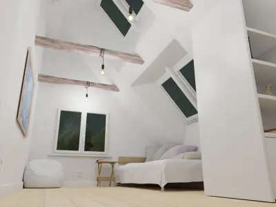 Attic Room 3D model