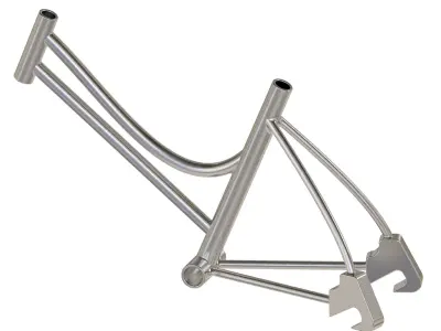 Premium Ladies Bicycle Frame 3D print model