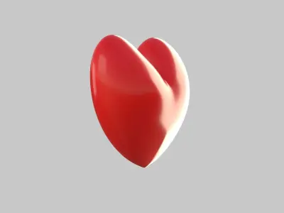 Heart icon v 13 3D model