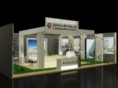 Booth Exhibition Stand a137 3D model