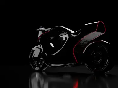 Concept Cyberpunk Bikes Pack 1 3D model