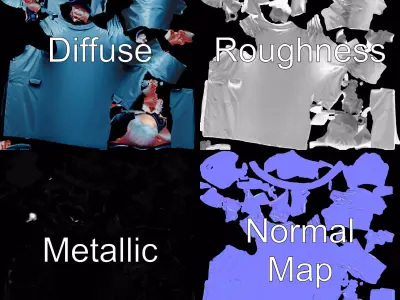 Futuristic Scientist Coat model pack Low-poly 3D model