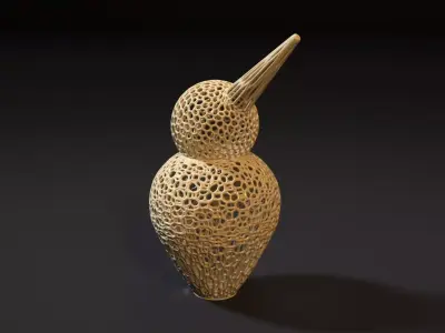 Kiwi bird figurine 3D print model