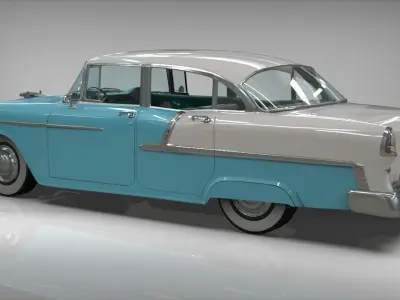 Chevy belair sedan 1955 3D model