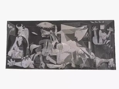 GUERNICA by PABLO PICASSO for 3D printing  3D print model