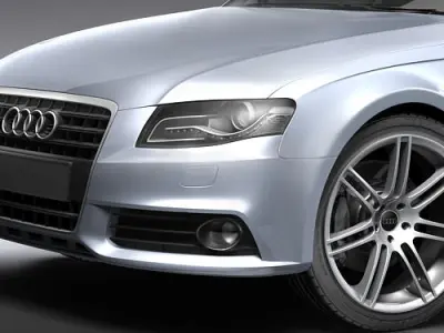 Audi A4 2008 Sedan 3D model