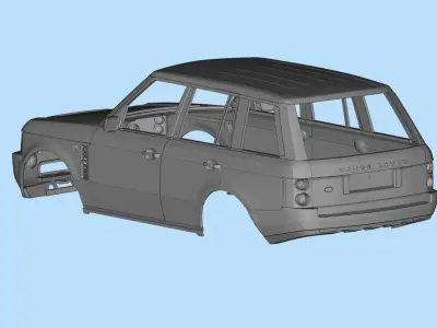 3D printed RC bodies Land Rover Range Rover 2005 3D print model