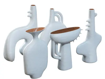 Wildwood Kona Vase Set Low-poly 3D model