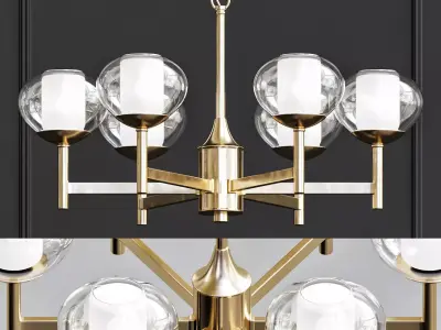 Pentand lamp Modern Gold 3D model