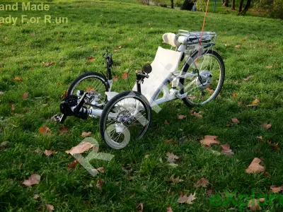 Recumbent Trike with Electric Motor - Triciclu Reclinat cu mo... Free 3D model