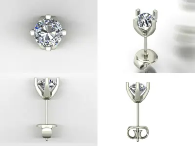 Earrings bi 8 3D print model