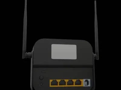 Wi-Fi router Free low-poly 3D model